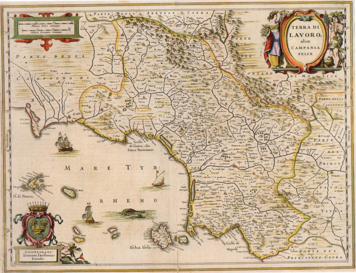 Foto di copertina, Pubblico dominio, J. Jansson - Terra di Lavoro olim Campania Felix - 1660 